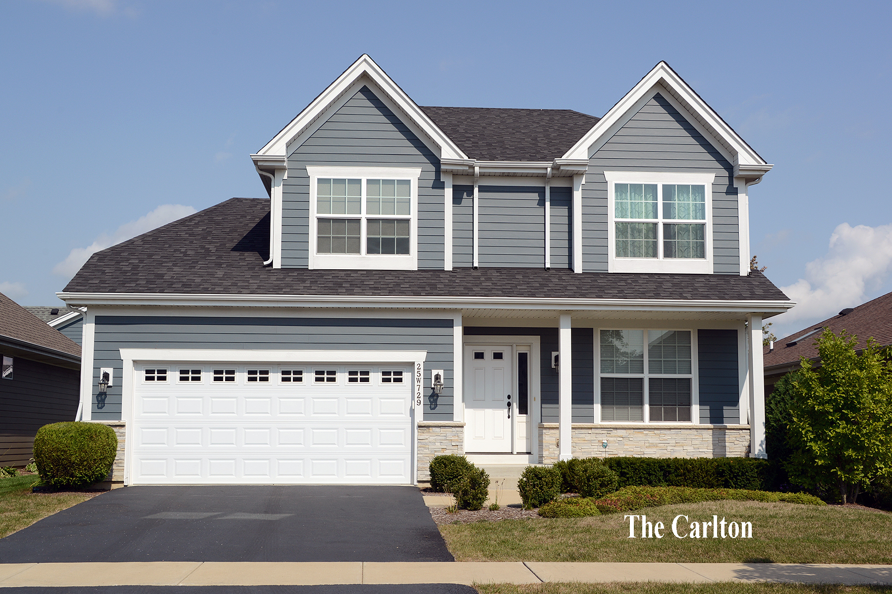 Carlton custom home model option with Airhart Construction