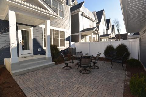 Private courtyard patio