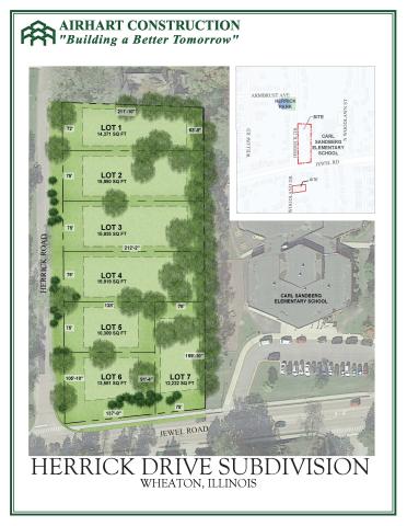 Herrick Drive and Woodland Drive Site location