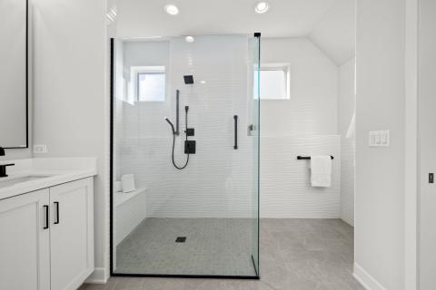 Dover - Owner Suite Bath zero entry shower