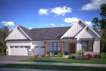 The Dover ranch is one of the many floor plan options to build in Munhall Glen of Saint Charles